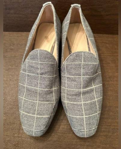 AD & Daughters A.D & Daughters Women's Loafers Greyton Grey Blush Plaid Patent Heel Size 8