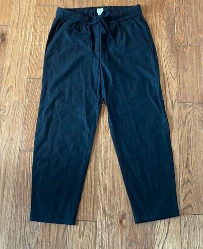 J.Crew  NWT black linen drawstring cropped pant 4