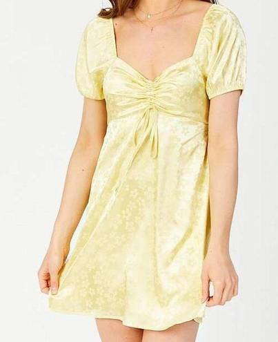 Altar'd State Yellow Silk Dress