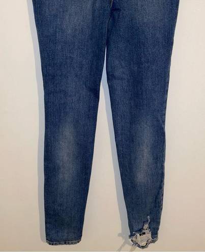 We The Free Free People  Phoenix Ripped Skinny Jeans size 24 Blue 🆕