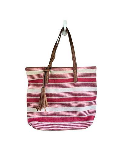 Bueno  handbag red striped shoulder bag