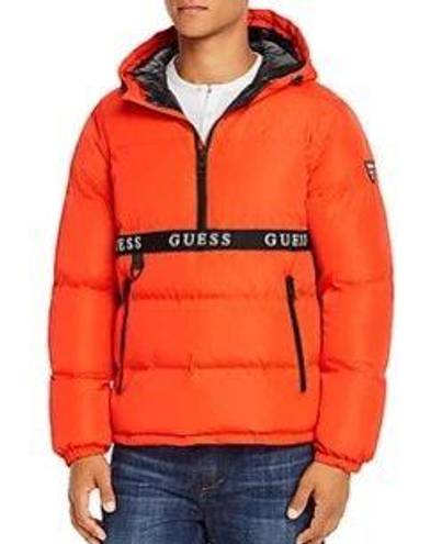 Guess Orange Puffer Coat