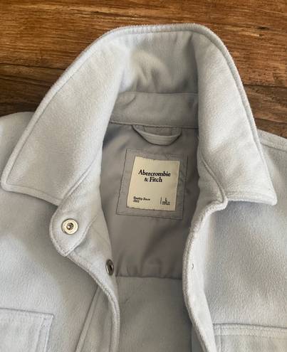 Abercrombie & Fitch Light Blue Shirt Jacket