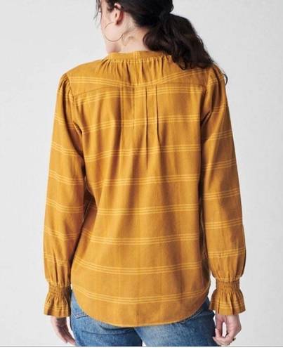 Harper NEW Faherty  TOP IN ASPEN GOLD PLAID