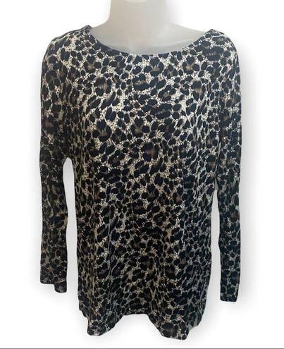 Mario Serrani NWT  Brown Leopard Top