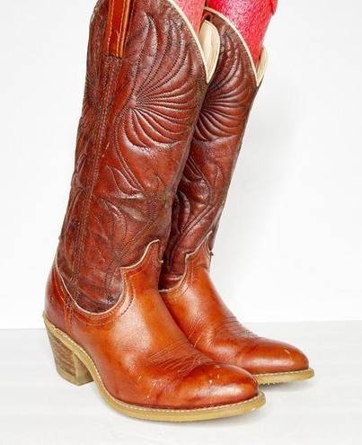 Dingo Vintage  Leather Cowgirl Western Heeled Boots Size 5.5 Women’s