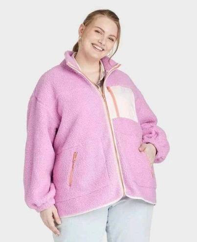 Universal Threads Pink Sherpa Jacket