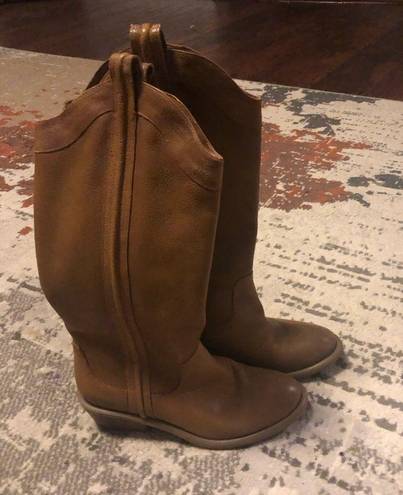 Arturo Chiang  Tall Brown Leather riding boots Women's Size 6 med