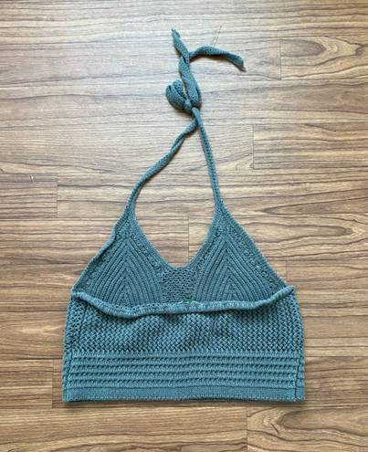 Aerie Crochet Halter Crop Top