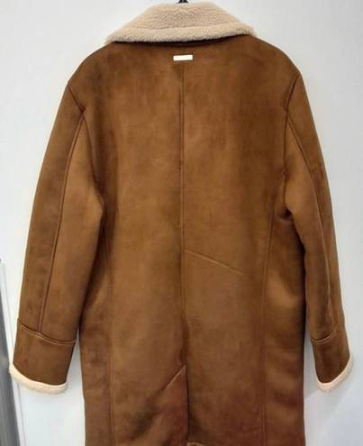 GUESS WOMEN Large Men M Faux leather fur brown Men's