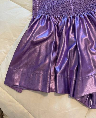 Queen of Sparkles Purple Metallic Skort