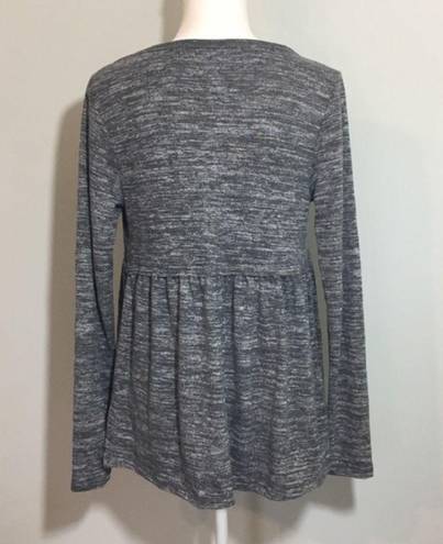 Isabel Maternity NWOT Maternity Dark Heather Gray Soft Pleated Top