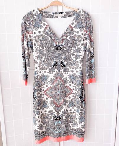 Boston Proper Paisley Print Mini Dress