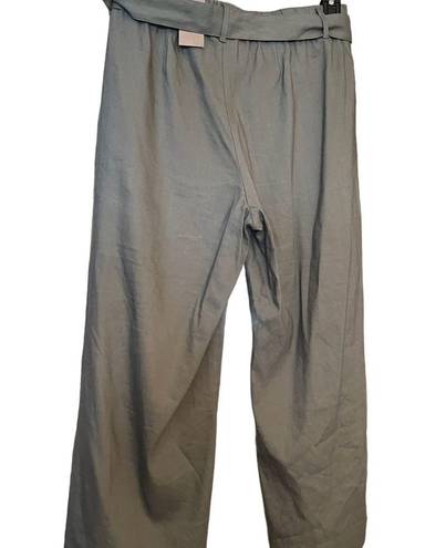 J.Jill  green khaki crop wide leg pants NWT