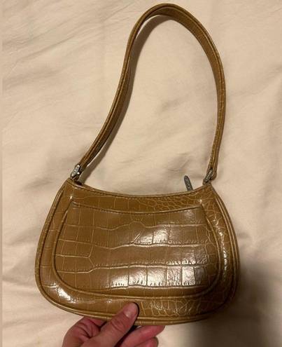 Nine West Vintage snake skin crocodile  camel mini shoulder bag!