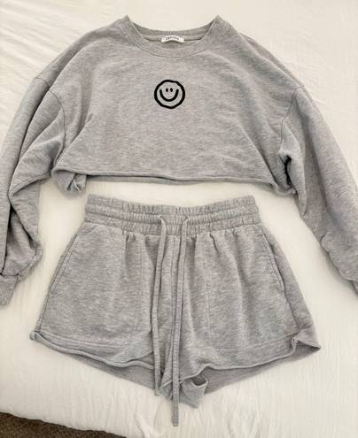 Sweat Short Set Gray Size XS