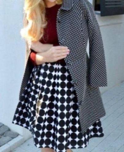 LC Lauren Conrad  Black Coats, 
Polka Dot Trench Coat