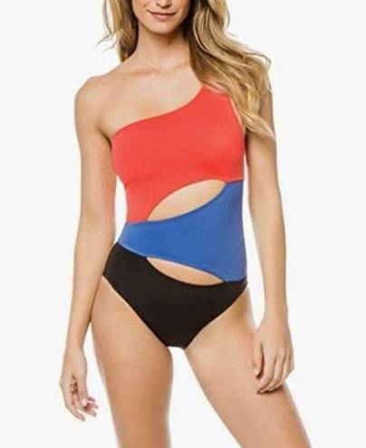 Solid & Striped [] Louise Asymmetrical One Shoulder Cutout Swimsuit Size Medium M