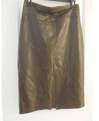 Laundry by Shelli Segal  Faux Leather Pencil Skirt Size S