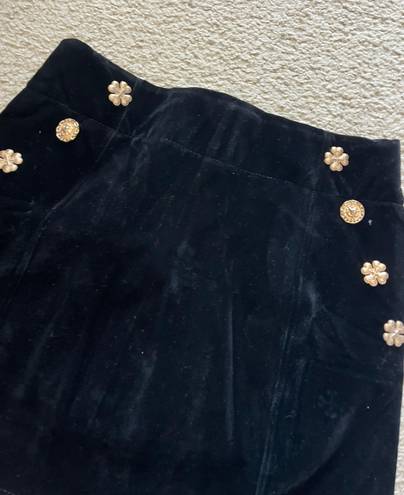 velvet skirt Black