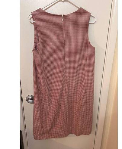 W By Worth  PINK CHECKED SHIFT DRESS WOMENS SIZE 6