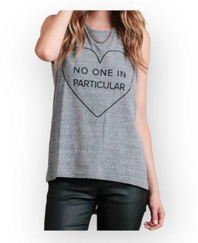 Lovers + Friends new  ᯾ No One in Particular Muscle Tee Tank Top ᯾ Heather Grey ᯾