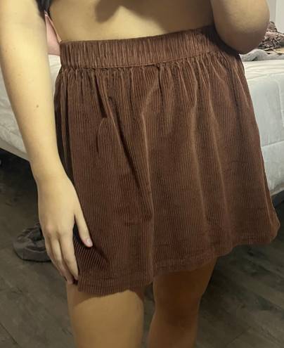 American Eagle Brown Corduroy  Skirt