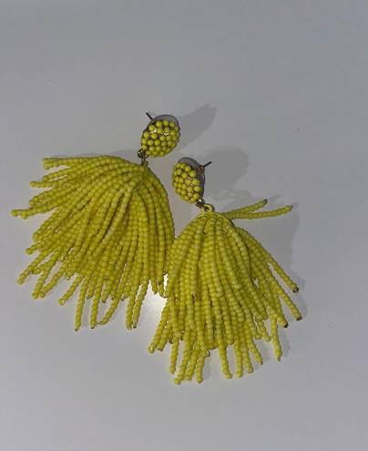 BaubleBar Yellow Tassel Earrings