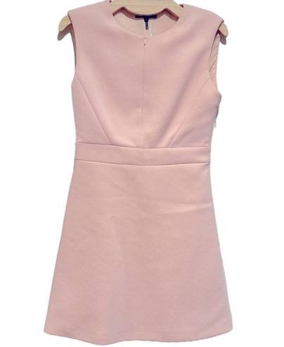 Maje  RUTH SLEEVELESS PINK SHEATH SHIFT LINED DRESS 2