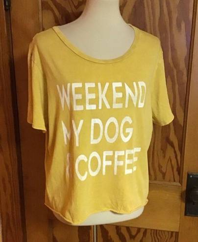 Grayson Threads 3 for 20 $ bundle Weekend, my dog, n coffee slouchy graphic t shirt