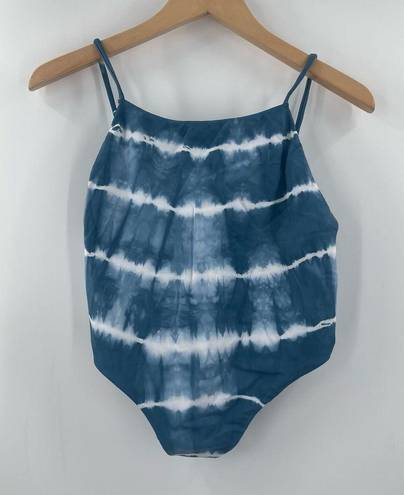 Tiare Hawaii  Swimsuit Size Small One Piece Blue Tie Dye NWT Beach Coastal Summer