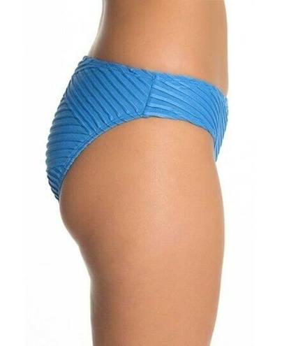 The Bikini Lab NEW  Women's Size Large Blue Sand Dunes Textured Bikini Bottoms