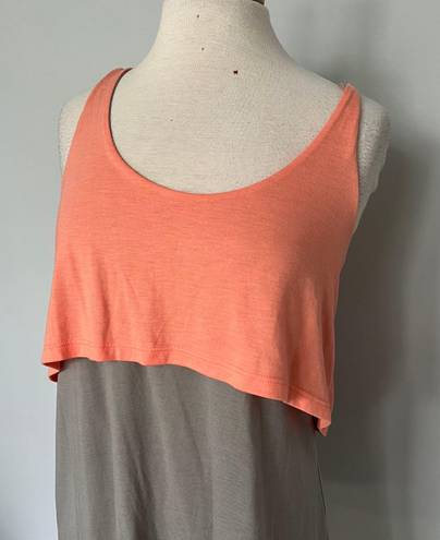 Lucca Couture Light Gray Pink Sleeveless Tank Top