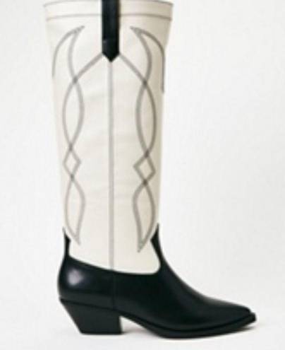 Shoedazzle New  Tillie PU Leather Cowboy Boots