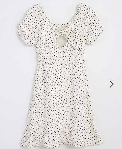 The Loft  Polka dot Tie Back Bow Dress 