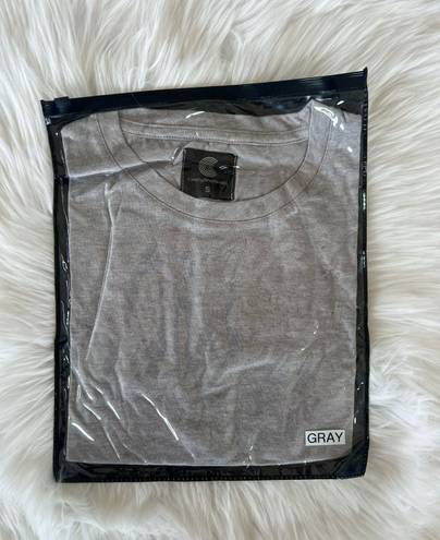 The Comfy  And Ready Crop Tee In Gray Size Small 