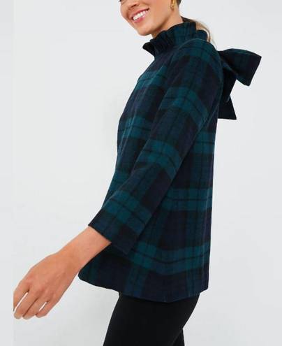 Tuckernuck  Faye Blouse Women's Size XXL Blackwatch Plaid Wool Flannel Holiday