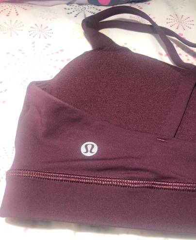 Lululemon Dark Purple Sports Bra Size 10