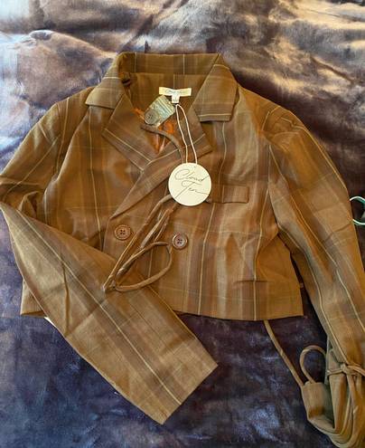 Lane 201 NWT Brown Cropped Blazer!