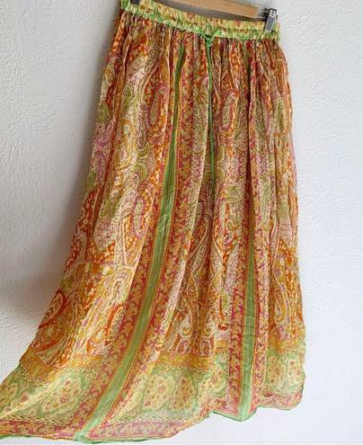 ZARA  Paisley Limited Edition Maxi Skirt Sz Small