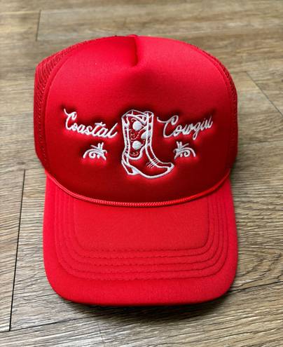 Costal Cowgirl Trucker Hat Red