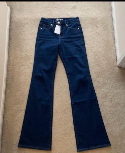 Good American high waisted flared jeans. 2