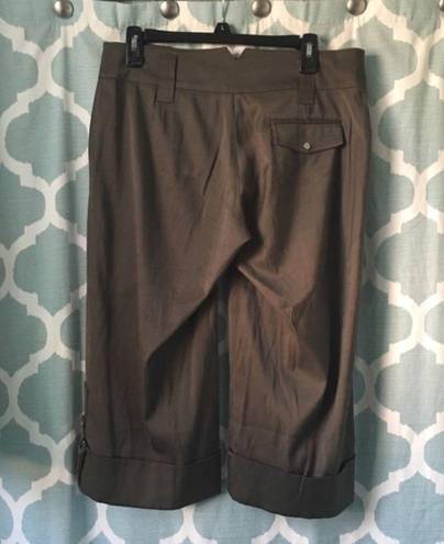 Cache  Capris Olive Green Cargo size 6