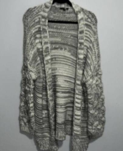 The Moon Paper‎  Gray and White Cardigan Size S