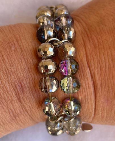 Cookie Lee Iridescent Beaded Bracelet