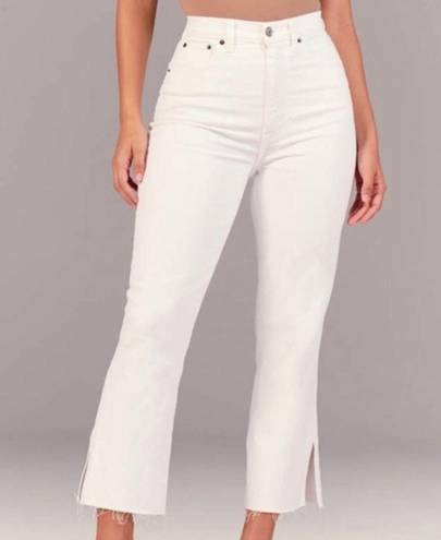 Abercrombie & Fitch -  Raw Hem High Rise Kick Flare Jeans