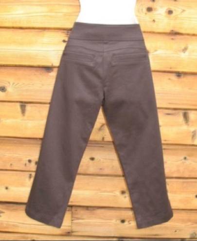 Cache NWT Brown Sateen Cropped Pants