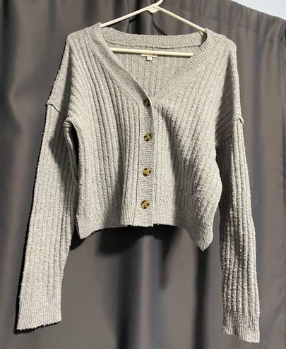 SO Gray Cardigan Sweater