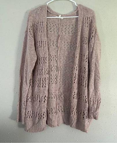 Maurice's  Pink Cardigan Casual Comfy Large Pastel