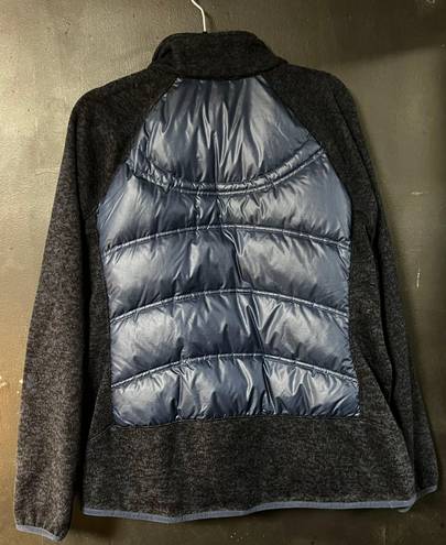 London Fog navy blue puffer coat with sweater sleeves XL